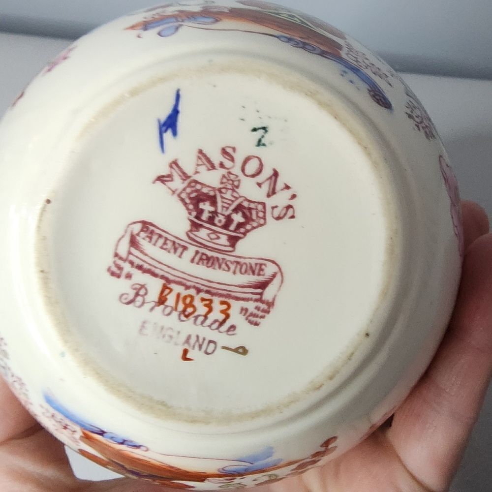 Masons Regency England Porcelain Vase Patent Ironstone China Chinoiserie - Picture 4 of 6